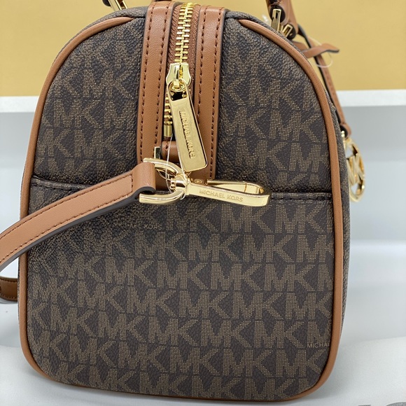 MICHAEL KORS BEDFORD SMALL DUFFLE SATCHEL TNGRINE - Picture 6 of 16